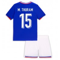 Camiseta Francia Marcus Thuram #15 Primera Equipación para niños Eurocopa 2024 manga corta (+ pantalones cortos)